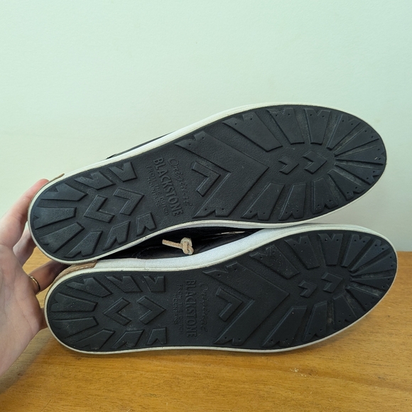 Blackstone Black Leather Lace-up Boots Mens EU 46 - Picture 15 of 16